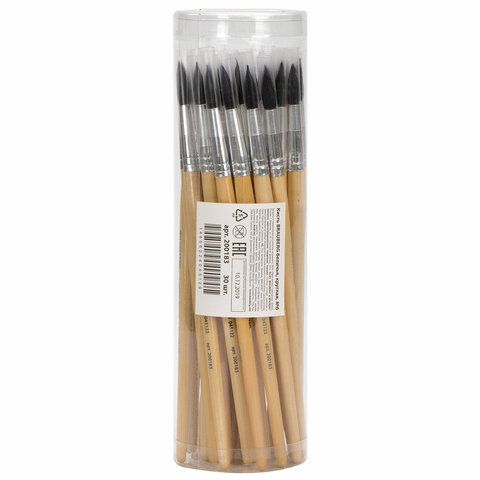 Кисть белка круглая №6 BRAUBERG  1/30/1440