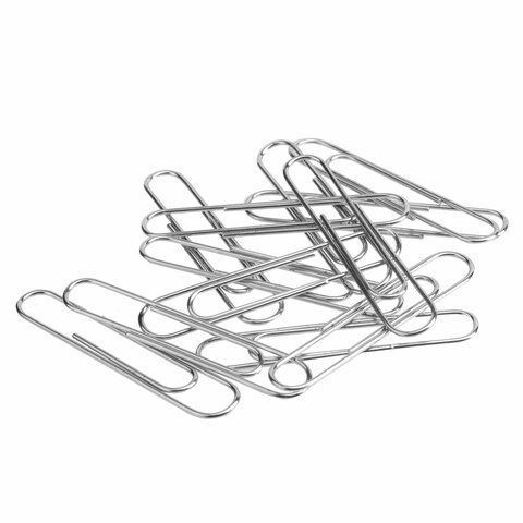 Скрепки 50мм 100шт металлические STAFF EVERYDAY 1/8/80 (Клиент)