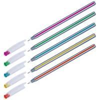 Ручка шариковая масляная синяя 0,6мм ассорти OfficeSpace Magic stripe 1/50 Ручка шариковая масляная синяя 0,6мм ассорти OfficeSpace Magic stripe 1/50