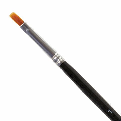Кисть синтетика плоская №1 BRAUBERG 1/30 Кисть синтетика плоская №1 BRAUBERG 1/30