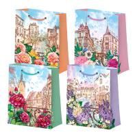 Пакет подарочный бумажный (26х32х13) ламинир микс 4 дизайна 1/240 Пакет подарочный бумажный (26х32х13) ламинир микс 4 дизайна 1/240