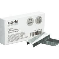 Скобы №24/6 500шт оцинкованные Attache Economy 1/10/500