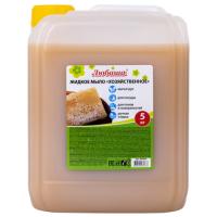 Мыло хозяйственное жидкое 5л Любаша 1/4  Мыло хозяйственное жидкое 5л Любаша 1/4