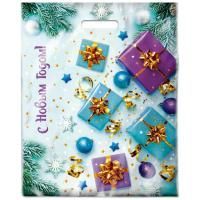 НГ Пакет с вырубной ручкой (38х47)-60 Подарки 50/500