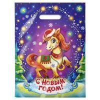 НГ Пакет с вырубной ручкой (30х40)-30 ПВД Бурка 50/1000