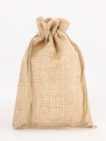 Подарочный мешок холщевый 10х14см бежевый 1/10/2000 Подарочный мешок холщевый 10х14см бежевый 1/10/2000