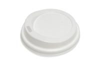Крышка для бумажных стаканов d 80 мм с открытым питейником белая Атлас 100/1000 Крышка для бумажных стаканов d 80 мм с открытым питейником белая Атлас 100/1000