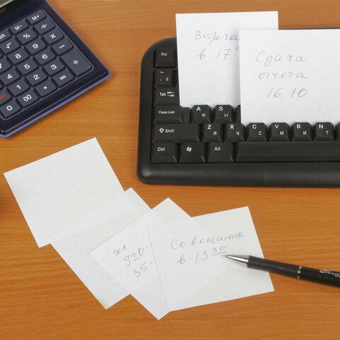 Блок для записей 9х9х9 белый прокл. белизна 90-92% STAFF 1/12