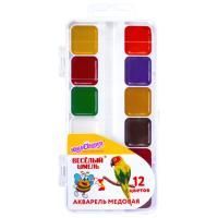 Краски акварельные 12цв медовые Веселый Шмель ЮНЛАНДИЯ 1/12 Краски акварельные 12цв медовые Веселый Шмель ЮНЛАНДИЯ 1/12